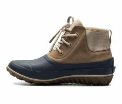 Women's Bogs Footwear Classic Casual Lace Leather Rain Boots TAUPE MULTI -Journee Shop 3 30