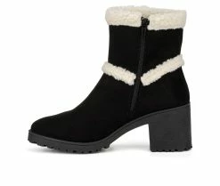 Women's Olivia Miller Andrea Winter Booties Black -Journee Shop 3 309