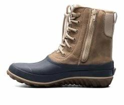 Women's Bogs Footwear Classic Casual Tall Lace Leather Rain Boots Taupe Multi -Journee Shop 3 32