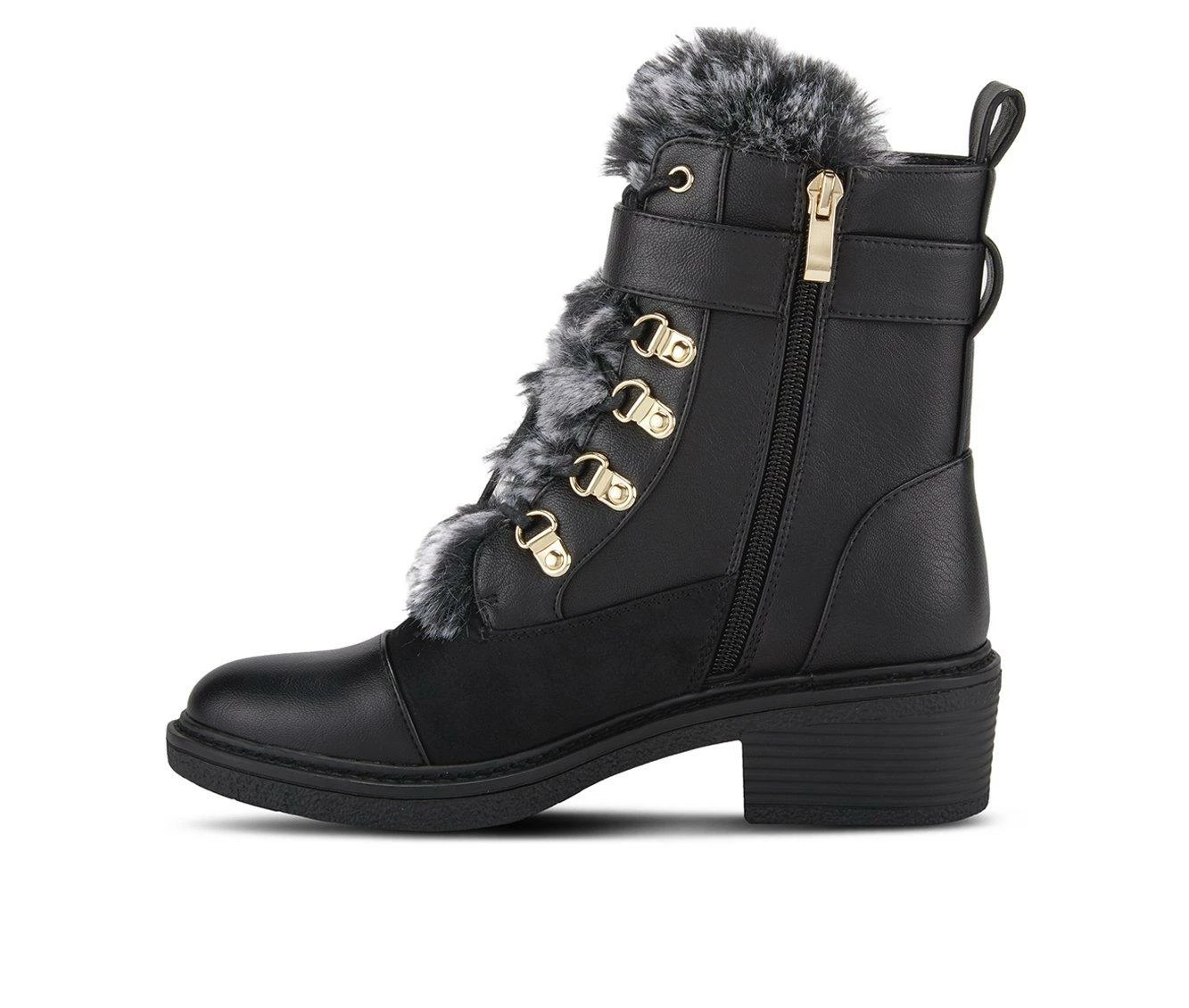 Women's Patrizia Hilvia Fashion Hiking Boots Black 6 Women's Patrizia Hilvia Fashion Hiking Boots Black - Image 4