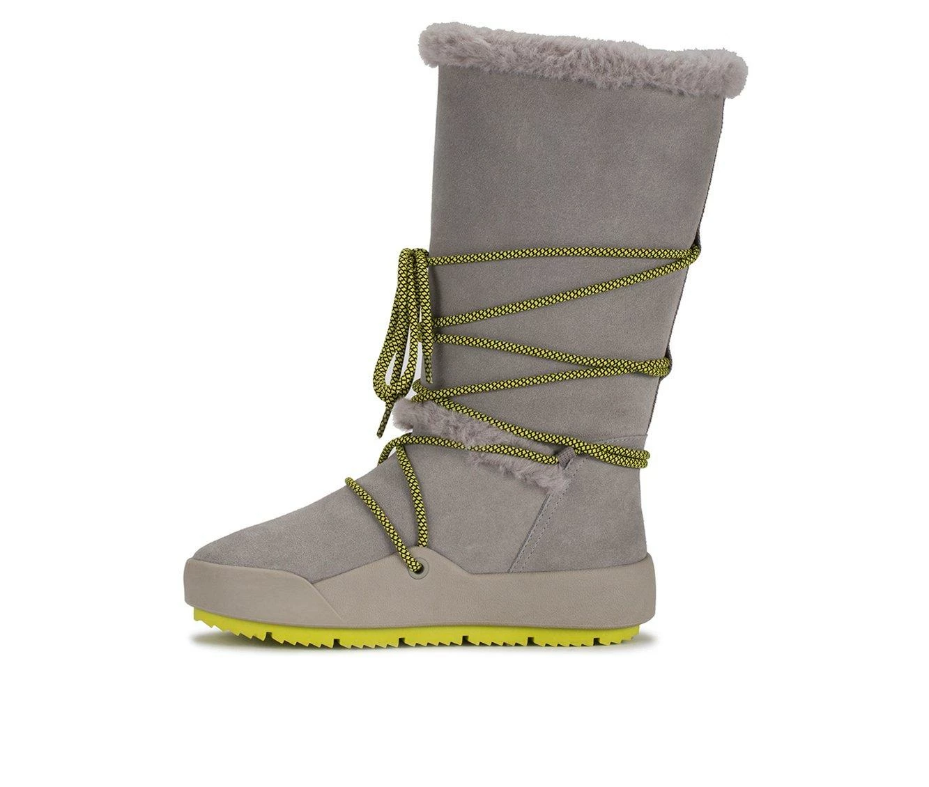 Women's Baretraps Danney Winter Boots Grey Suede 6 Women's Baretraps Danney Winter Boots Grey Suede - Image 4