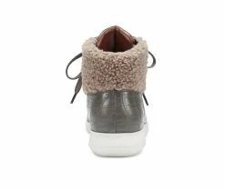 Women's Aerosoles Frankie Lace-Up Booties Grey Croco 11 Women's Aerosoles Frankie Lace-Up Booties Grey Croco -Journee Shop 3 367