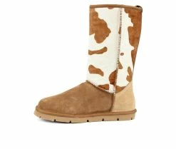 Women's Superlamb Turano 11 Inch Winter Boots Tan Cow -Journee Shop 3 372