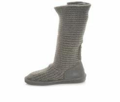 Women's Bearpaw Knit Tall Boots Grey II -Journee Shop 3 423
