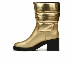 Women's Franco Sarto Snow Heeled Booties Gold -Journee Shop 3 449