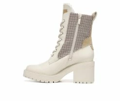 Women's Franco Sarto Dizzy Water Repellent Heeled Booties Chiffon Multi -Journee Shop 3 451