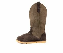 Women's Superlamb Cowboy Winter Boots Brown -Journee Shop 3 465