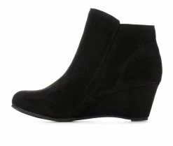 Women's Daisy Fuentes Thala Wedge Booties Black 11 Women's Daisy Fuentes Thala Wedge Booties Black -Journee Shop 3 514