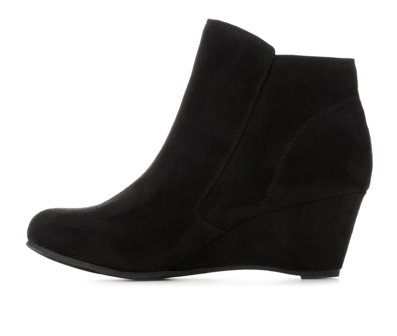 Women's Daisy Fuentes Thala Wedge Booties Black 6 Women's Daisy Fuentes Thala Wedge Booties Black - Image 4
