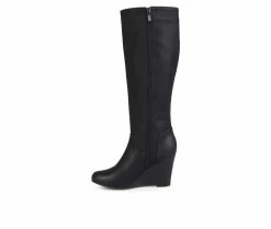 Women's Journee Collection Langly Wide Calf Knee High Boots Black -Journee Shop 3 515