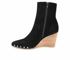 Women's Journee Signature Reeya Wedge Booties Black 11 Women's Journee Signature Reeya Wedge Booties Black -Journee Shop 3 522