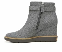 Women's Dr. Scholls Jacinda Wedge Booties Grey Flannel -Journee Shop 3 525