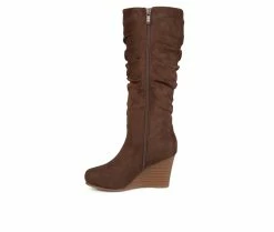 Women's Journee Collection Haze Wide Calf Knee High Boots Brown 11 Women's Journee Collection Haze Wide Calf Knee High Boots Brown -Journee Shop 3 539