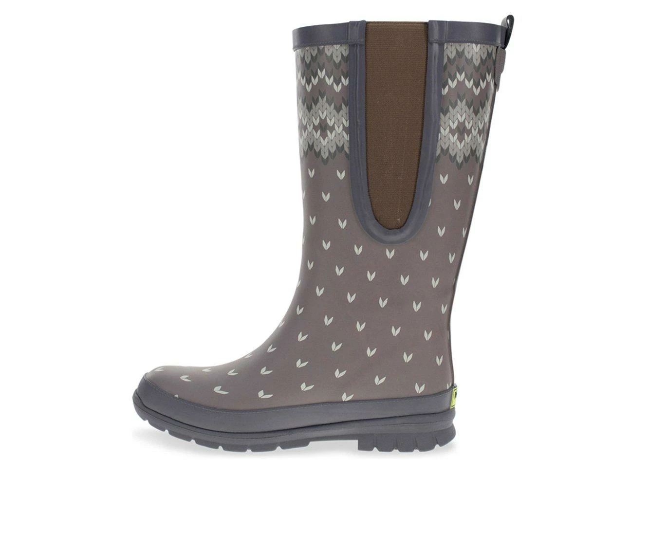 Women's Western Chief Fair Isle Tall Rain Boots Taupe 6 Women's Western Chief Fair Isle Tall Rain Boots Taupe - Image 4