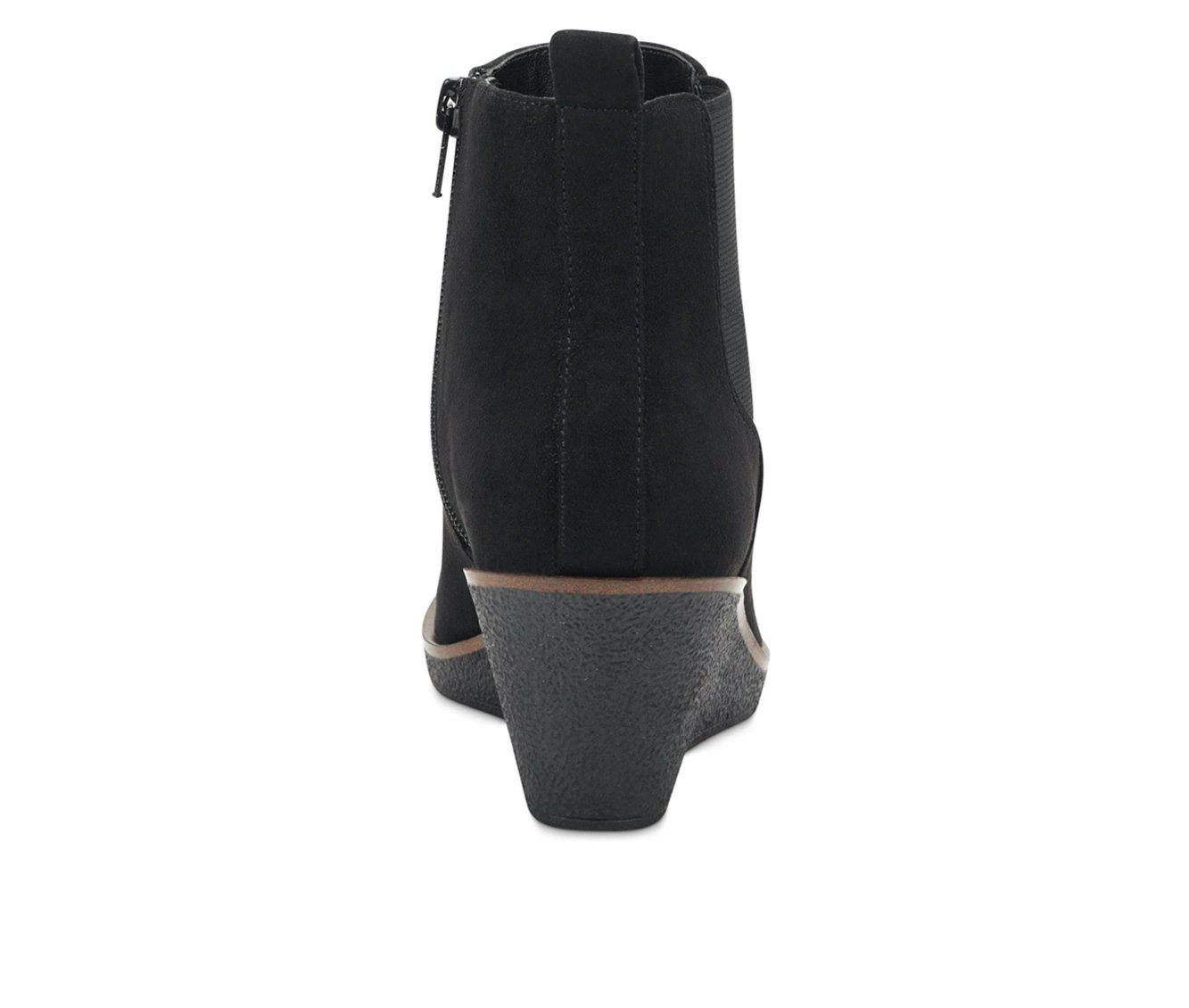 Women's Aerosoles Brandi Wedge Booties Black 6 Women's Aerosoles Brandi Wedge Booties Black - Image 4