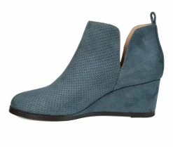 Women's Journee Collection Mylee Wedge Booties Blue 11 Women's Journee Collection Mylee Wedge Booties Blue -Journee Shop 3 577