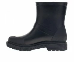 Women's Chooka Moto Mid Boot Rain Boots Black -Journee Shop 3 70