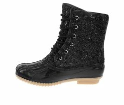 Women's Sugar Skylar 2 Duck Boots Black Glitter 11 Women's Sugar Skylar 2 Duck Boots Black Glitter -Journee Shop 3 86