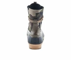 Women's SPRING STEP Duckie - Camo Rain Boots Green Multi -Journee Shop 4 117