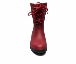 Women's Bogs Footwear Amanda Plush II Lace-Up Waterproof Boots Cranberry -Journee Shop 4 118