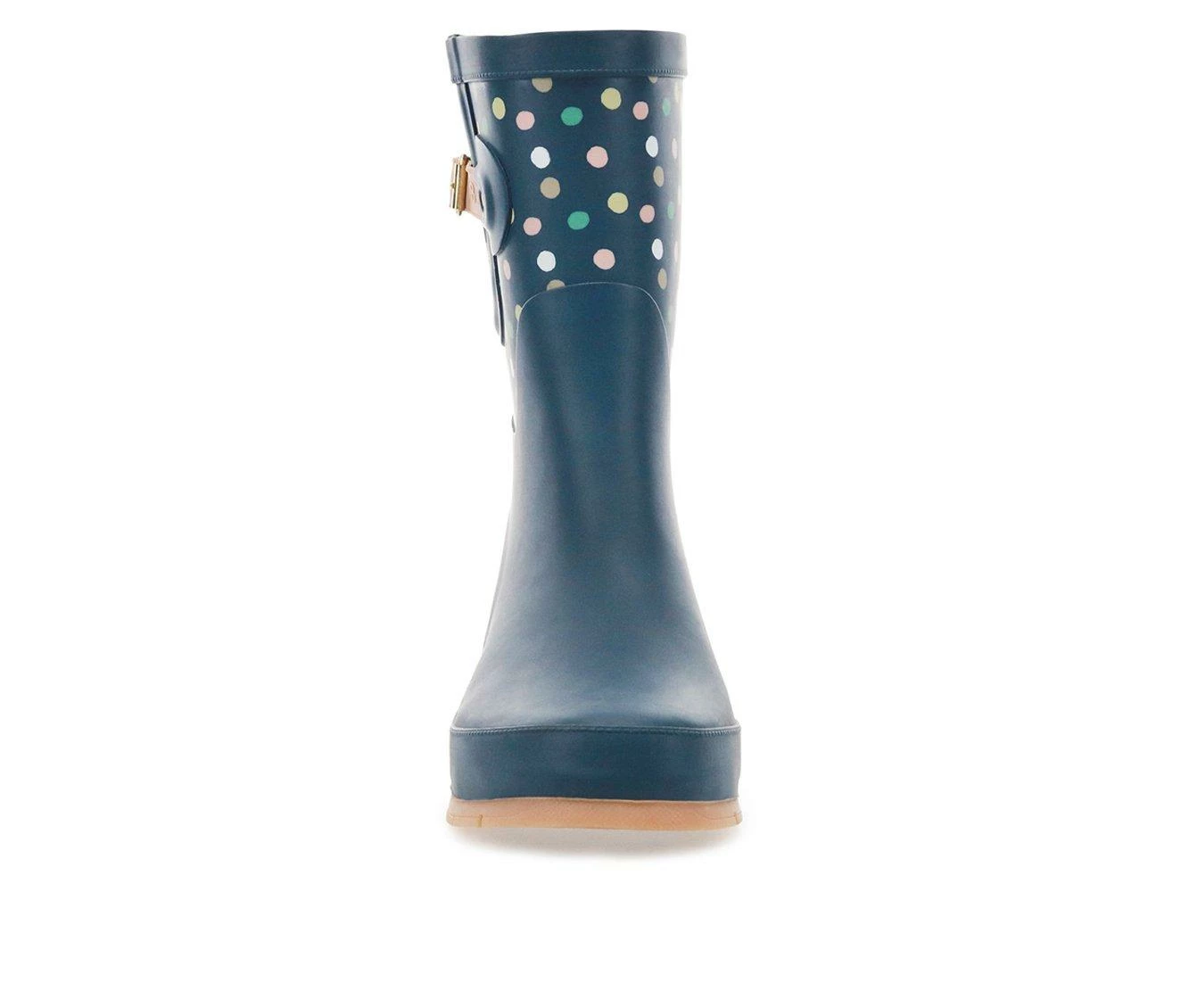 Women's Western Chief Party Dot Mid Boot Rain Boots Navy 7 Women's Western Chief Party Dot Mid Boot Rain Boots Navy - Image 5
