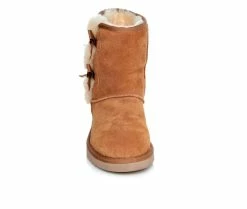 Women's Koolaburra By UGG Victoria Short Winter Boots Chestnut -Journee Shop 4 129