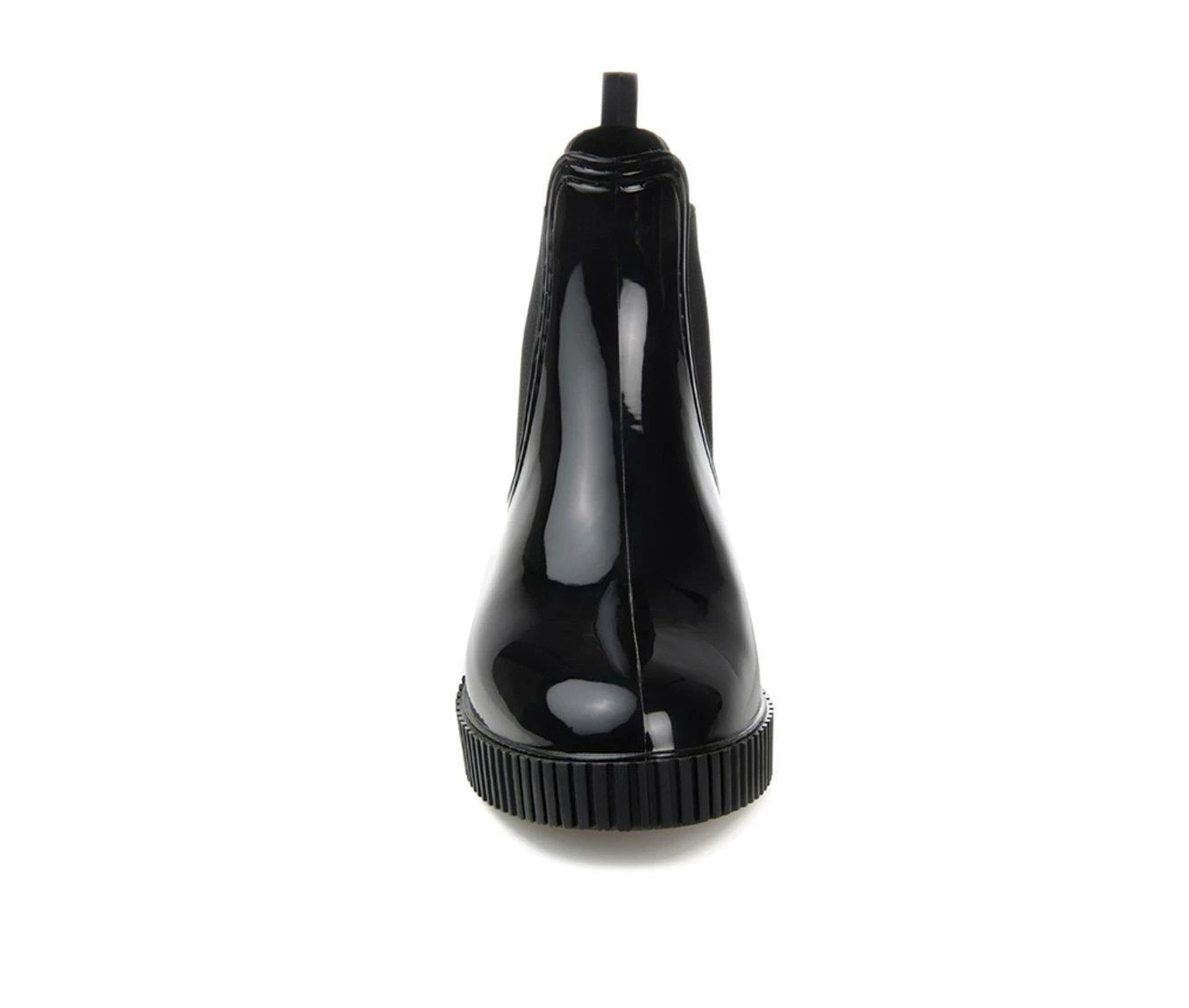 Women's Journee Collection Drip Waterproof Rain Boots Black 7 Women's Journee Collection Drip Waterproof Rain Boots Black - Image 5