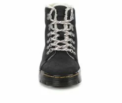 Women's Dr. Martens Combs Fleece Combat Boots Black -Journee Shop 4 164