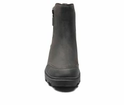 Women's Bogs Footwear Holly Zip Leather Winter Boots Black -Journee Shop 4 17