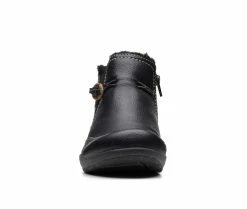 Women's Clarks Roseville Aster Booties Black Leather -Journee Shop 4 185