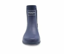 Women's London Fog Piccadilly Chelsea Rain Boots Navy Stripe -Journee Shop 4 2