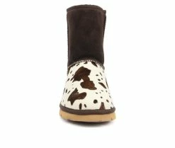 Women's Superlamb Turano 7.5 Inch Winter Boots Chocolate Cow -Journee Shop 4 204