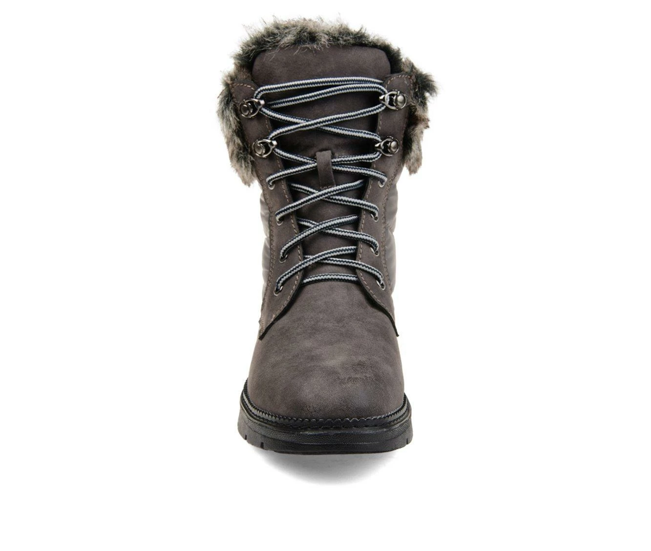 Women's Journee Collection Flurry Winter Boots Grey 7 Women's Journee Collection Flurry Winter Boots Grey - Image 5
