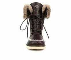 Women's Superlamb Altai Lace-Up Winter Boots Black Cherry 12 Women's Superlamb Altai Lace-Up Winter Boots Black Cherry -Journee Shop 4 284