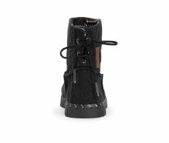 Women's MUK LUKS Flexi Hoboken Winter Boots Black -Journee Shop 4 296