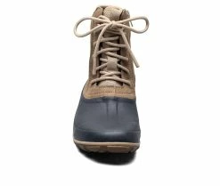 Women's Bogs Footwear Classic Casual Tall Lace Leather Rain Boots Taupe Multi -Journee Shop 4 32