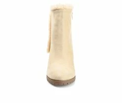 Women's Journee Collection Nonie Winter Wedge Boots Sand -Journee Shop 4 339