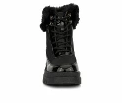 Women's Olivia Miller Amanda Lace-Up Booties Black 12 Women's Olivia Miller Amanda Lace-Up Booties Black -Journee Shop 4 357