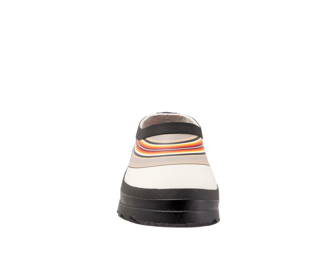 Women's Pendleton Serape Stripe Garden Clog Rain Shoes White 6 Women's Pendleton Serape Stripe Garden Clog Rain Shoes White - Image 5