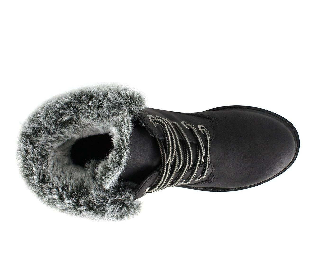 Women's Unionbay Mason Winter Lace-Up Boots Black 7 Women's Unionbay Mason Winter Lace-Up Boots Black - Image 5