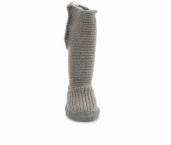 Women's Bearpaw Knit Tall Boots Grey II -Journee Shop 4 421
