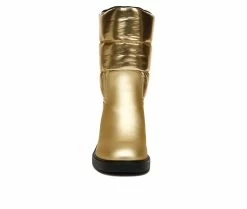 Women's Franco Sarto Snow Heeled Booties Gold -Journee Shop 4 446