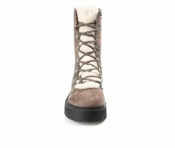 Women's Journee Collection Kannon Platform Lace-Up Boots Taupe 12 Women's Journee Collection Kannon Platform Lace-Up Boots Taupe -Journee Shop 4 459