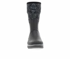 Women's Western Chief Bandana Neoprene Mid Rain Boots Black -Journee Shop 4 49