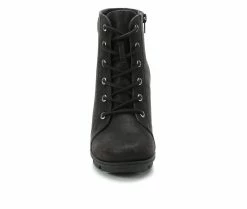 Women's Unr8ed Carbon Wedge Boots Black -Journee Shop 4 505