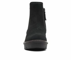 Women's Clarks Airabell Move Chelsea Booties Black Suede -Journee Shop 4 516