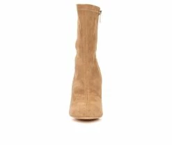 Women's New York And Company Odette Wedge Booties Nude -Journee Shop 4 518
