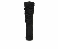 Women's Journee Collection Haze Wedge Knee High Boots Black -Journee Shop 4 535