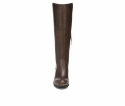 Women's Dr. Scholls Lindy Knee High Wedge Boots Fudge Brown 12 Women's Dr. Scholls Lindy Knee High Wedge Boots Fudge Brown -Journee Shop 4 538