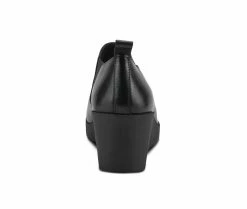 Women's SPRING STEP Joannie Wedge Booties Black -Journee Shop 4 553